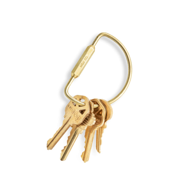 Maxx & Unicorn D Keyring Brass