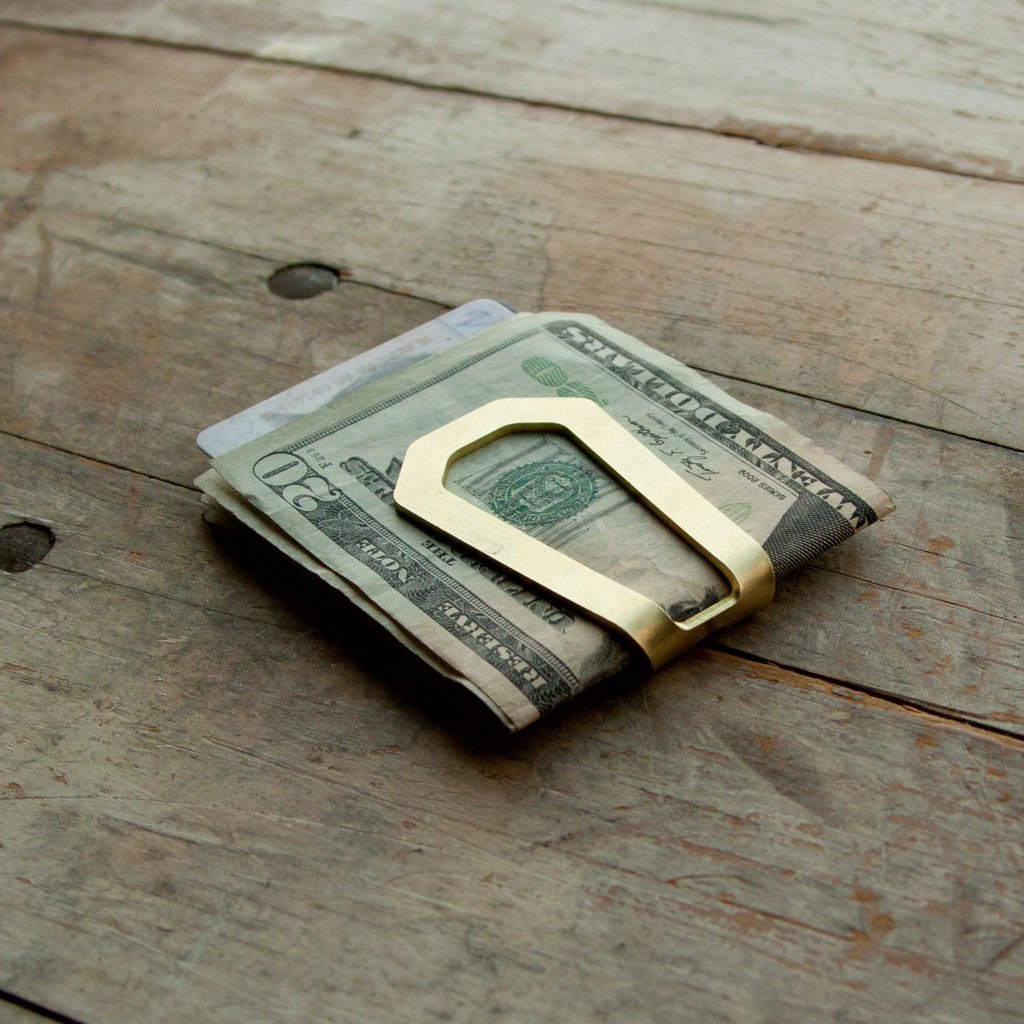 Maxx and Unicorn Brass Money Clip