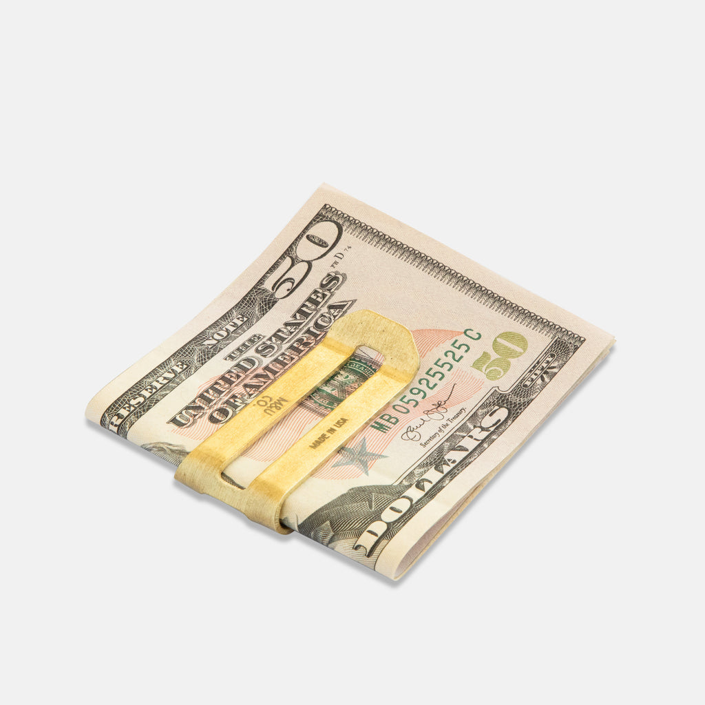 Maxx and Unicorn Brass Money Clip