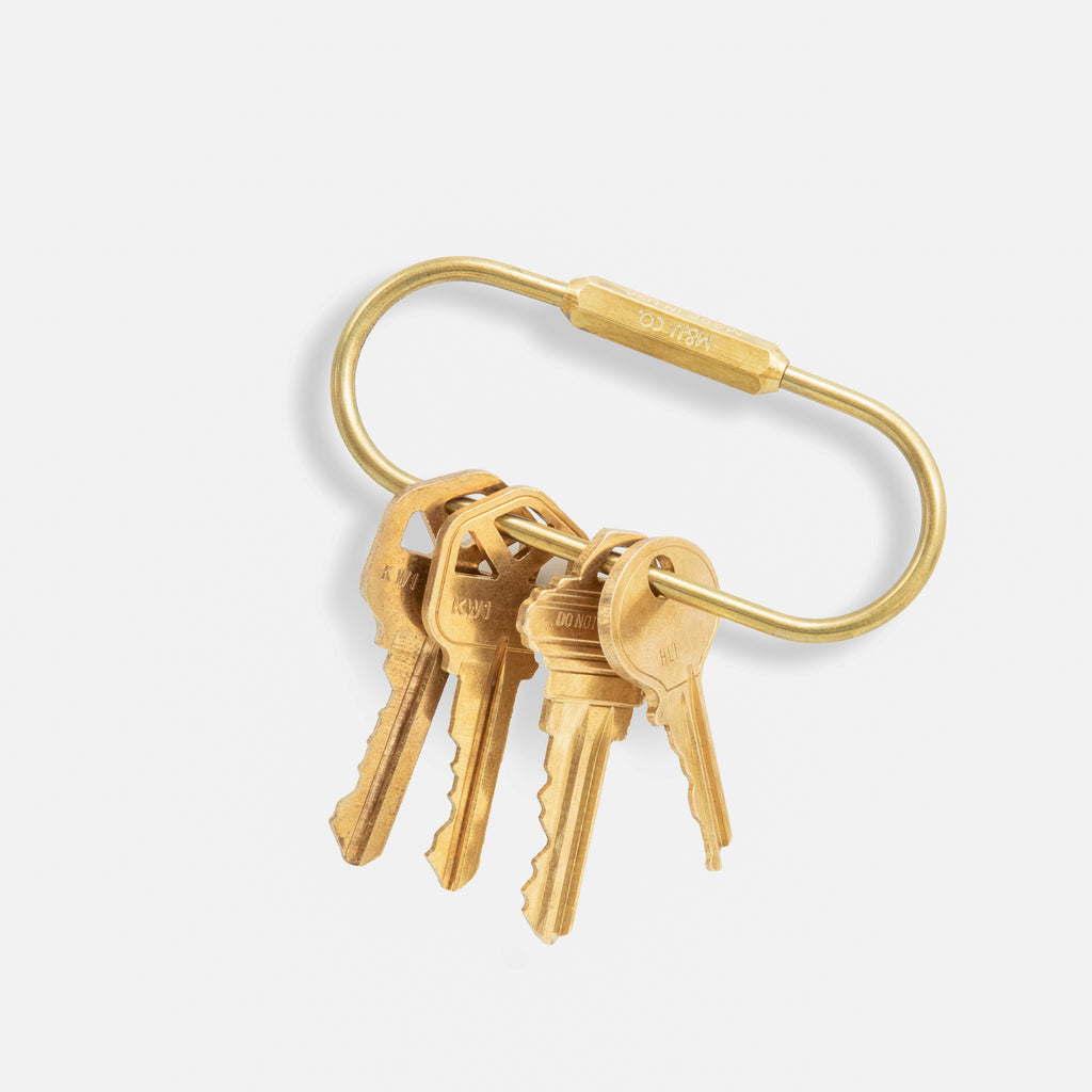 Maxx & Unicorn Pill Keyring Brass