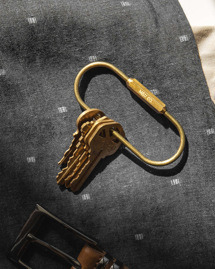 Maxx & Unicorn Pill Keyring Brass