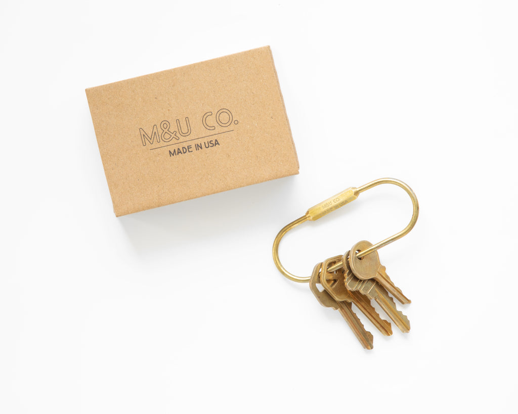 Maxx & Unicorn Pill Keyring Brass