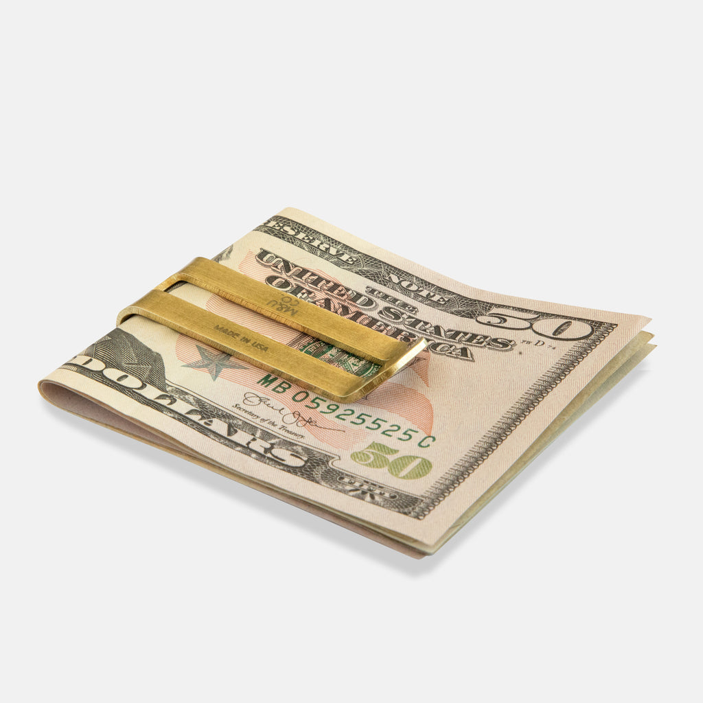 Maxx and Unicorn Brass Money Clip