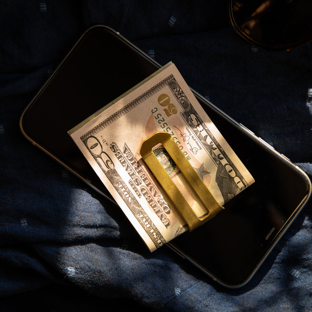 Maxx and Unicorn Brass Money Clip