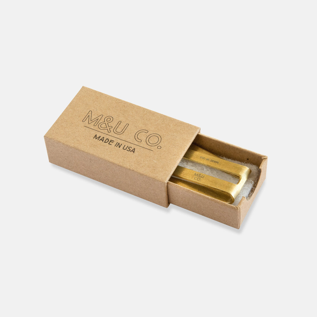Maxx and Unicorn Brass Money Clip