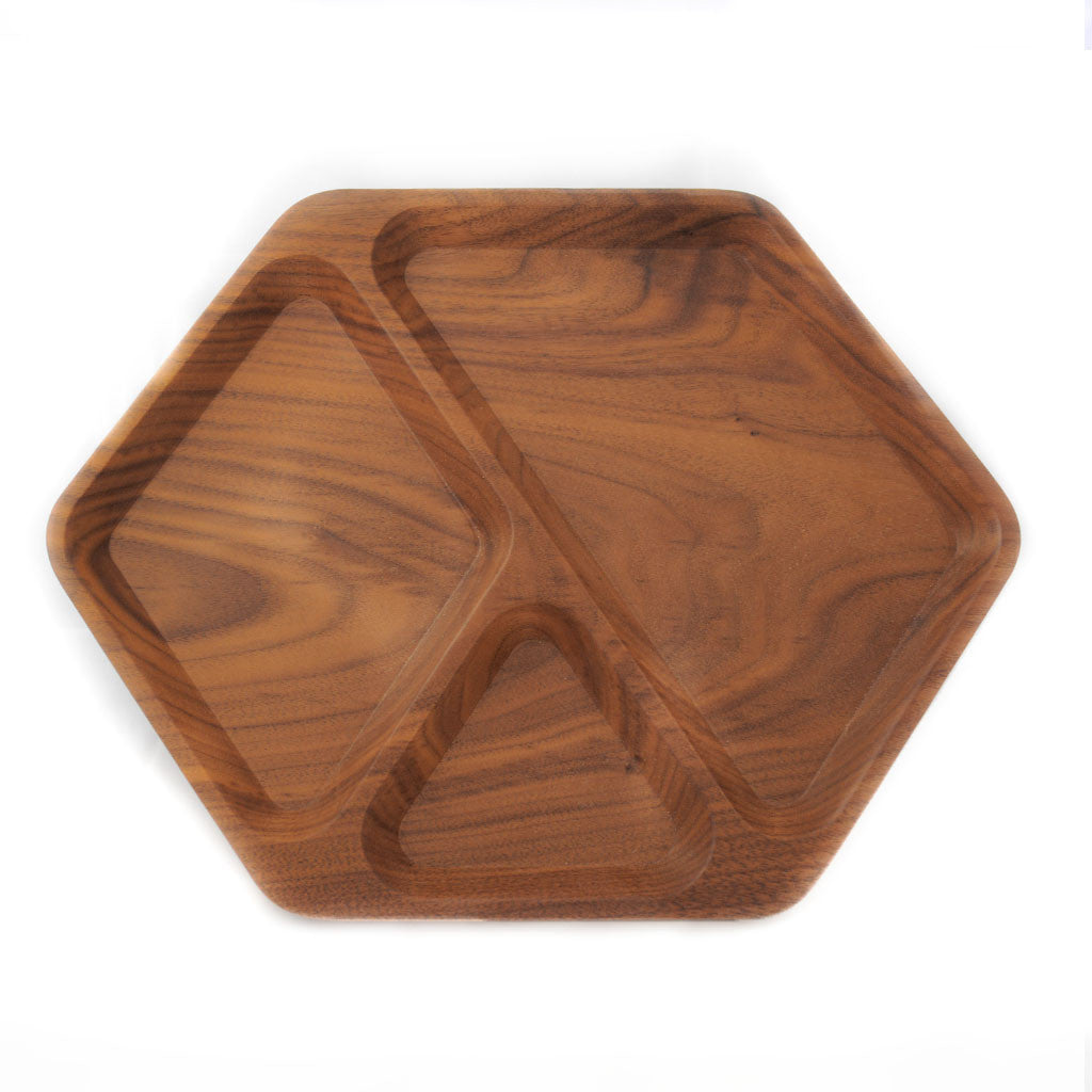 Solid Walnut Hex Tray