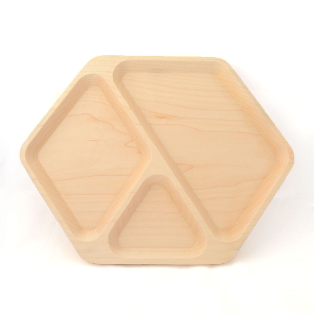 Solid Maple Hex Tray 